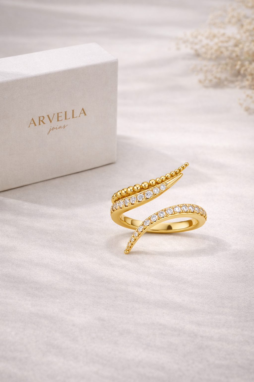 Anel Harmony Banhado em Ouro 18k