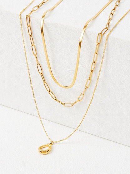 Colar Layer Élégance Banhado em Ouro 24k