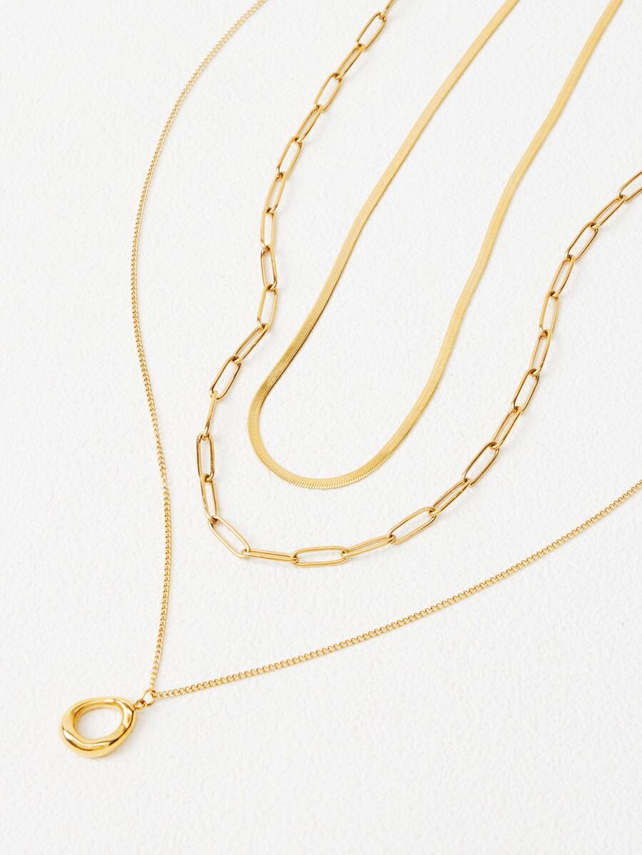 Colar Layer Élégance Banhado em Ouro 24k