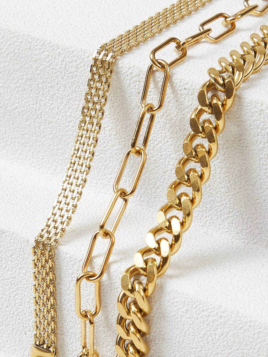 Pulseira Majesté Link Banhada em Ouro 24K