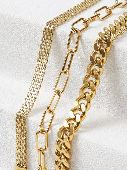 Pulseira Majesté Link Banhada em Ouro 24K