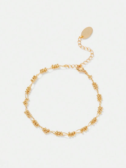 Pulseira Douce Fleur Banhada em Ouro 24K