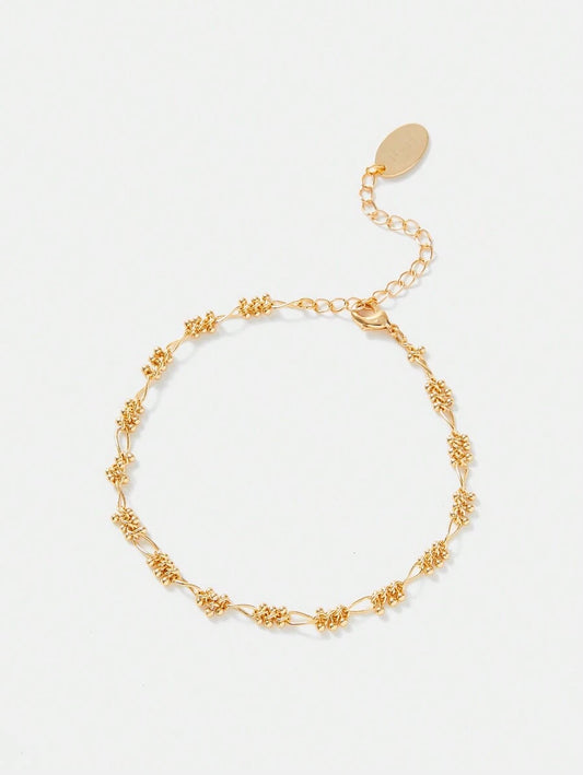 Pulseira Douce Fleur Banhada em Ouro 24K