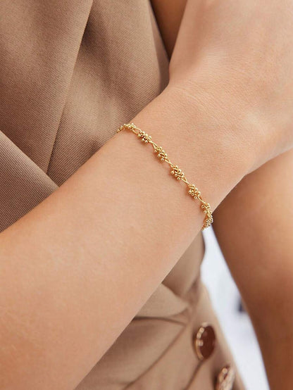 Pulseira Douce Fleur Banhada em Ouro 24K