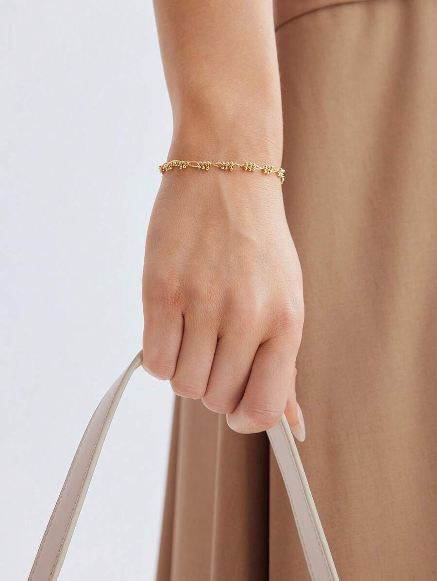 Pulseira Douce Fleur Banhada em Ouro 24K