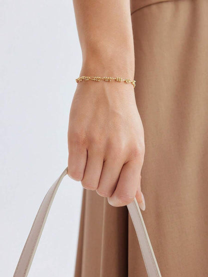 Pulseira Douce Fleur Banhada em Ouro 24K
