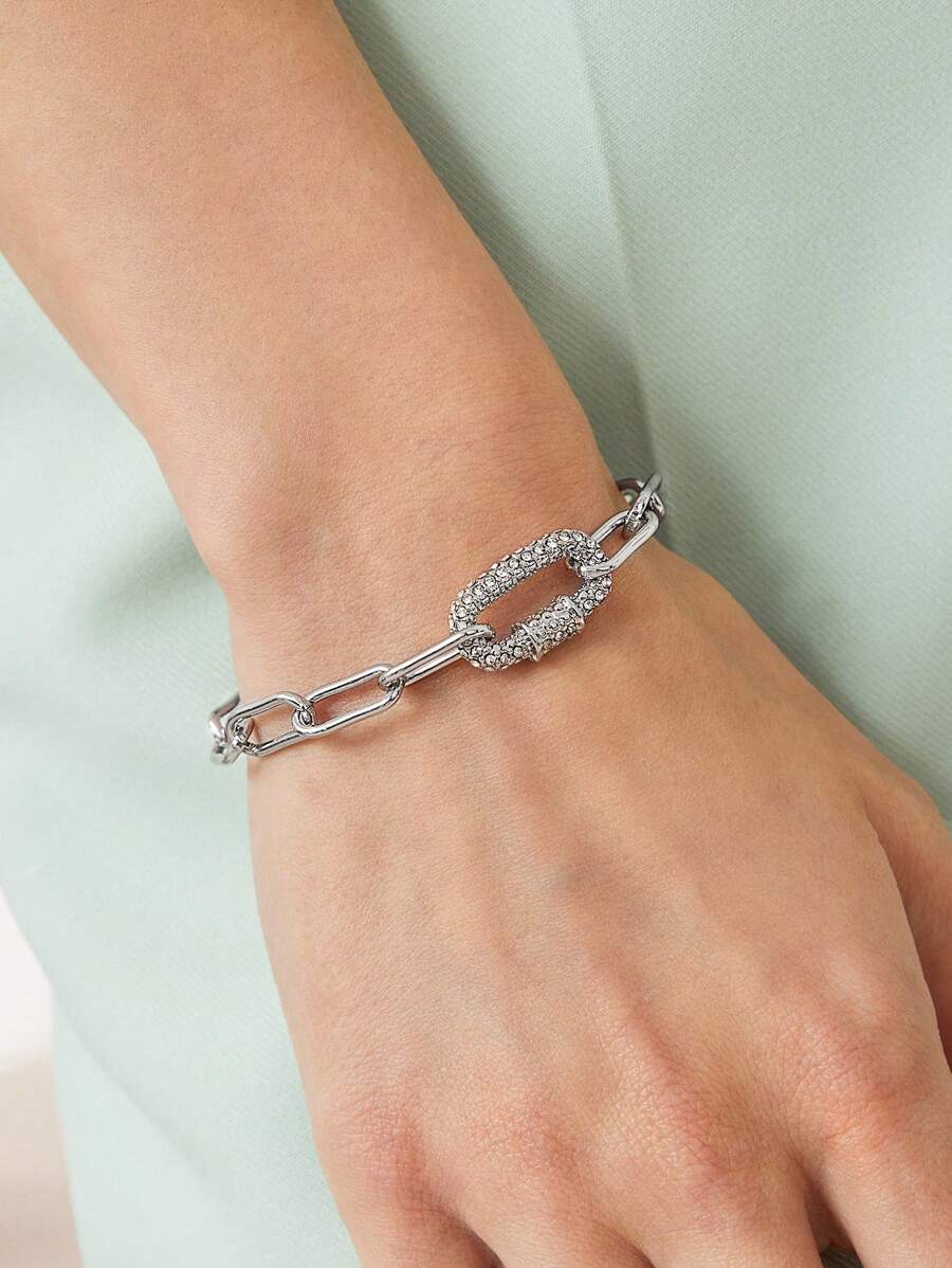 Pulseira Élan Link banhado em prata