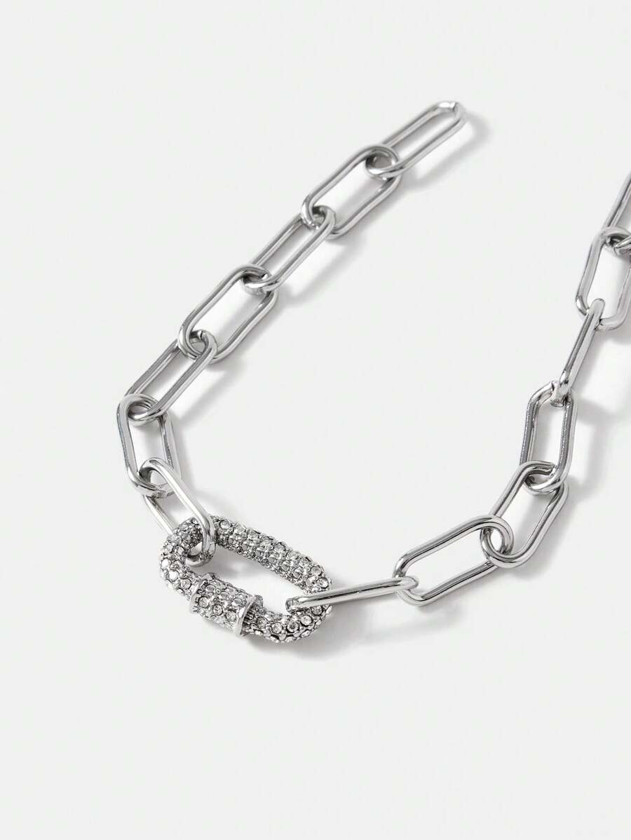 Pulseira Élan Link banhado em prata