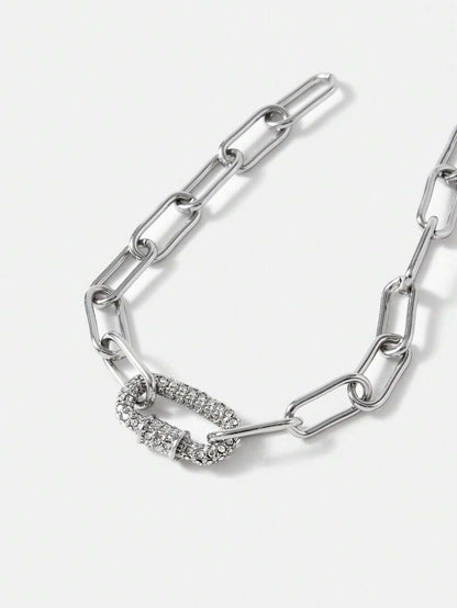 Pulseira Élan Link banhado em prata