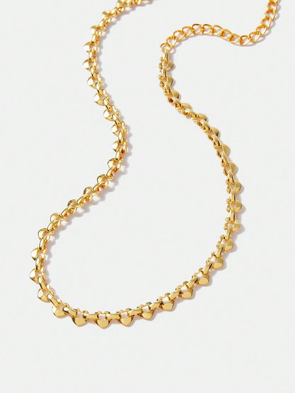 Colar Amélie Cœurs Banhado em Ouro 24K