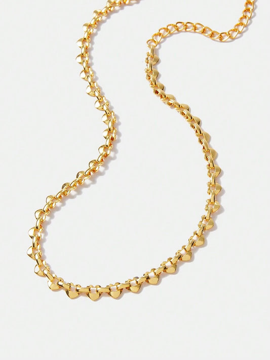 Colar Amélie Cœurs Banhado em Ouro 24K