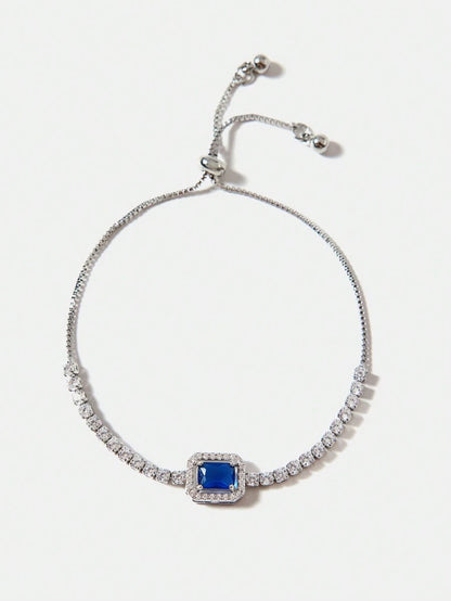 Pulseira Esmeria banhado em prata