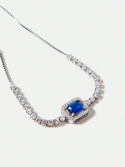 Pulseira Esmeria banhado em prata