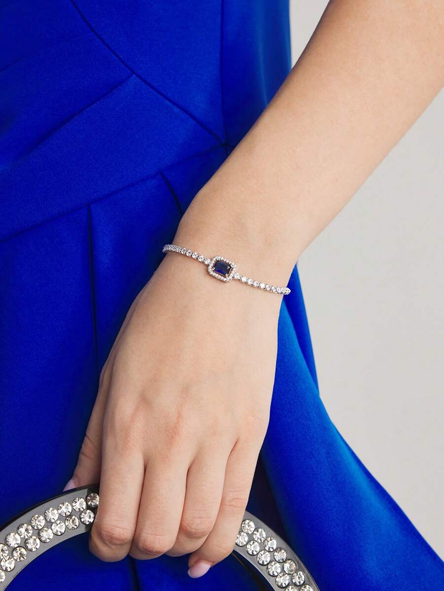 Pulseira Esmeria banhado em prata