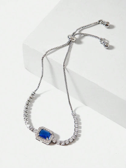 Pulseira Esmeria banhado em prata