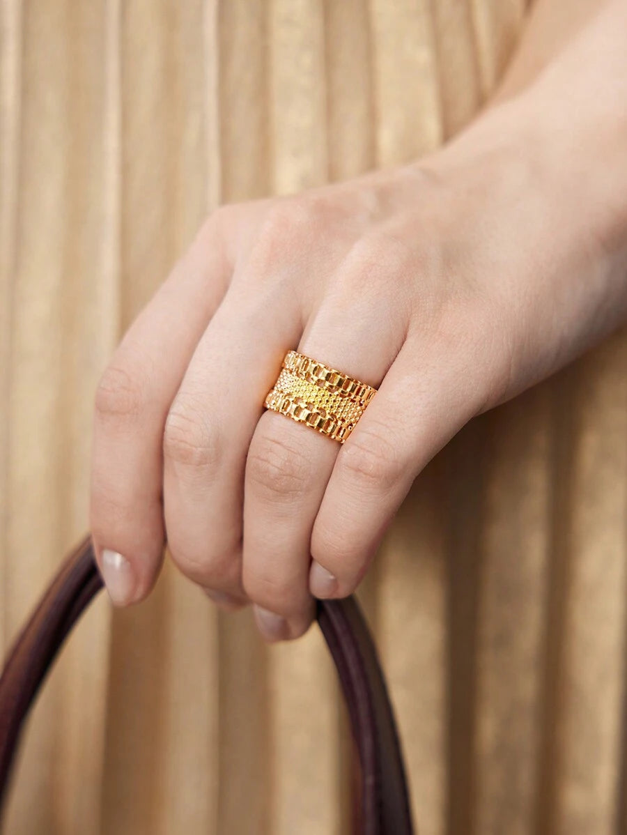 Anel Éclat Prestige Banhado em Ouro 24K
