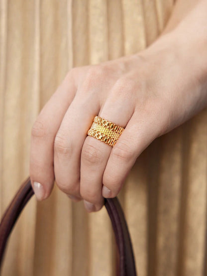 Anel Éclat Prestige Banhado em Ouro 24K