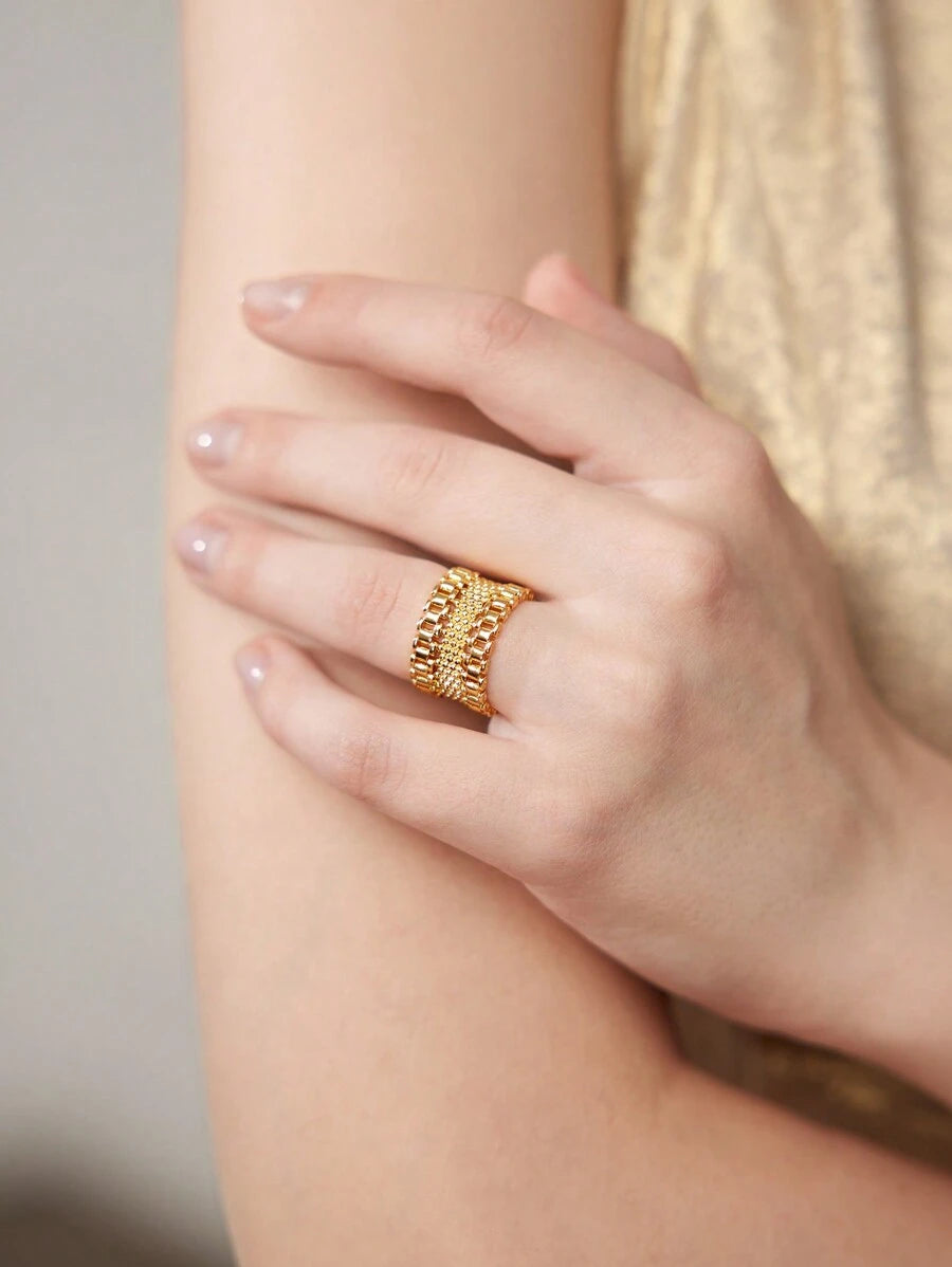 Anel Éclat Prestige Banhado em Ouro 24K