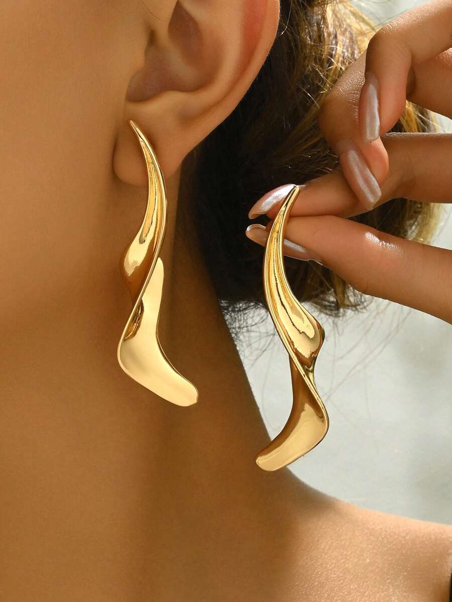 Brinco Flamme Royale Banhado em Ouro 18k