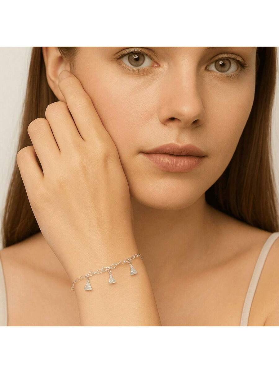Pulseira Vétri banhado em prata