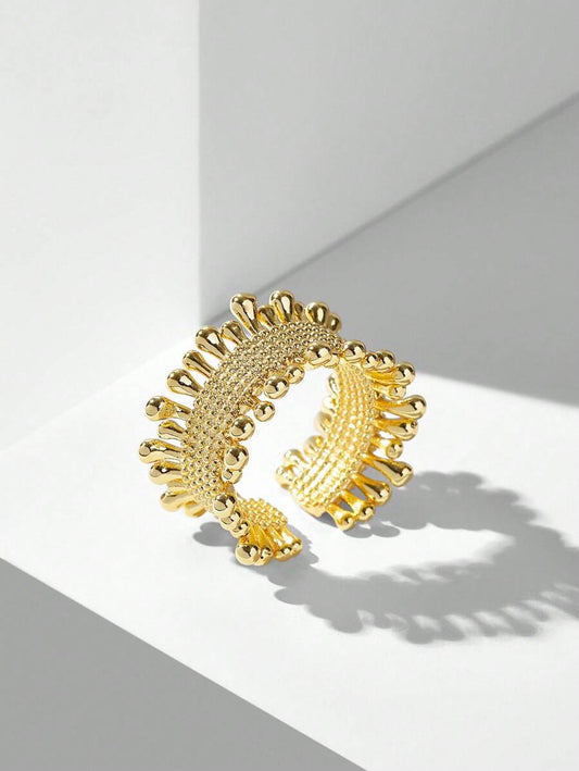 Anel Soleil Impérial Banhado em Ouro 24K