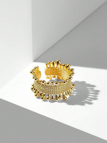 Anel Soleil Impérial Banhado em Ouro 24K