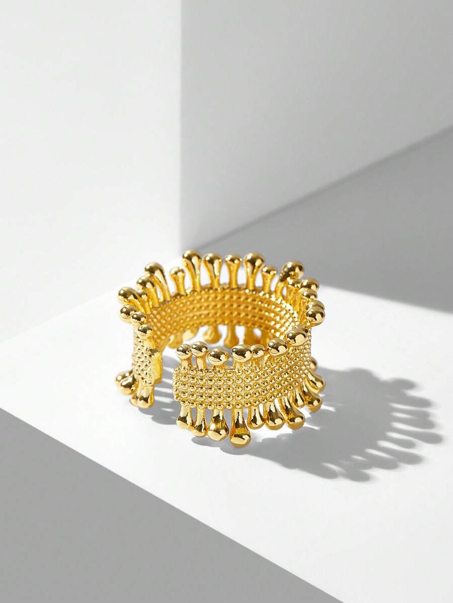 Anel Soleil Impérial Banhado em Ouro 24K