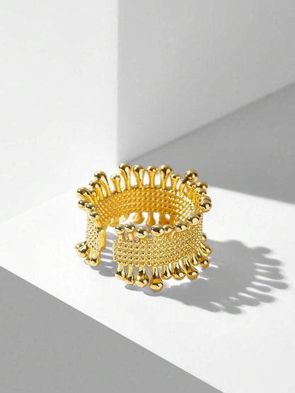 Anel Soleil Impérial Banhado em Ouro 24K