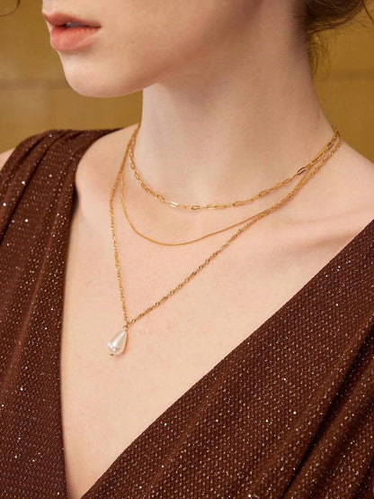Colar Layer Élégance Banhado em Ouro 24k