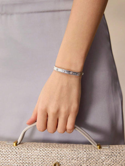 Bracelete Lumina banhado em prata