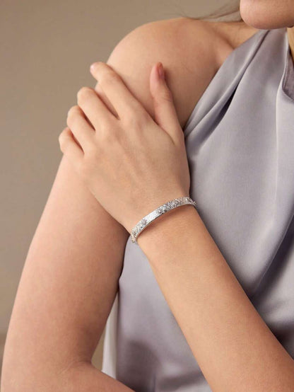 Bracelete Lumina banhado em prata