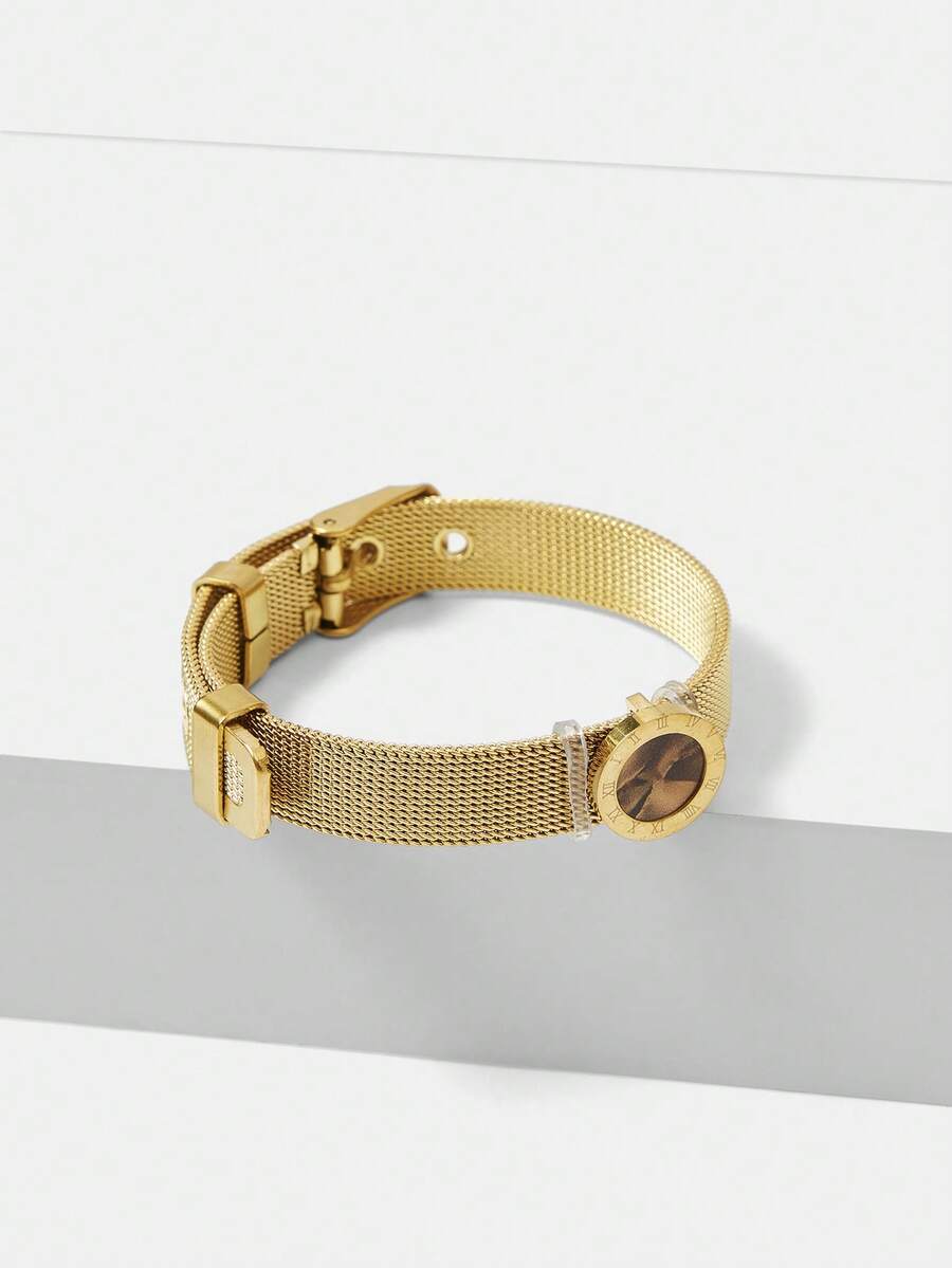 Pulseira Temps Élégance Banhada em Ouro 24K