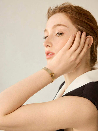 Pulseira Temps Élégance Banhada em Ouro 24K