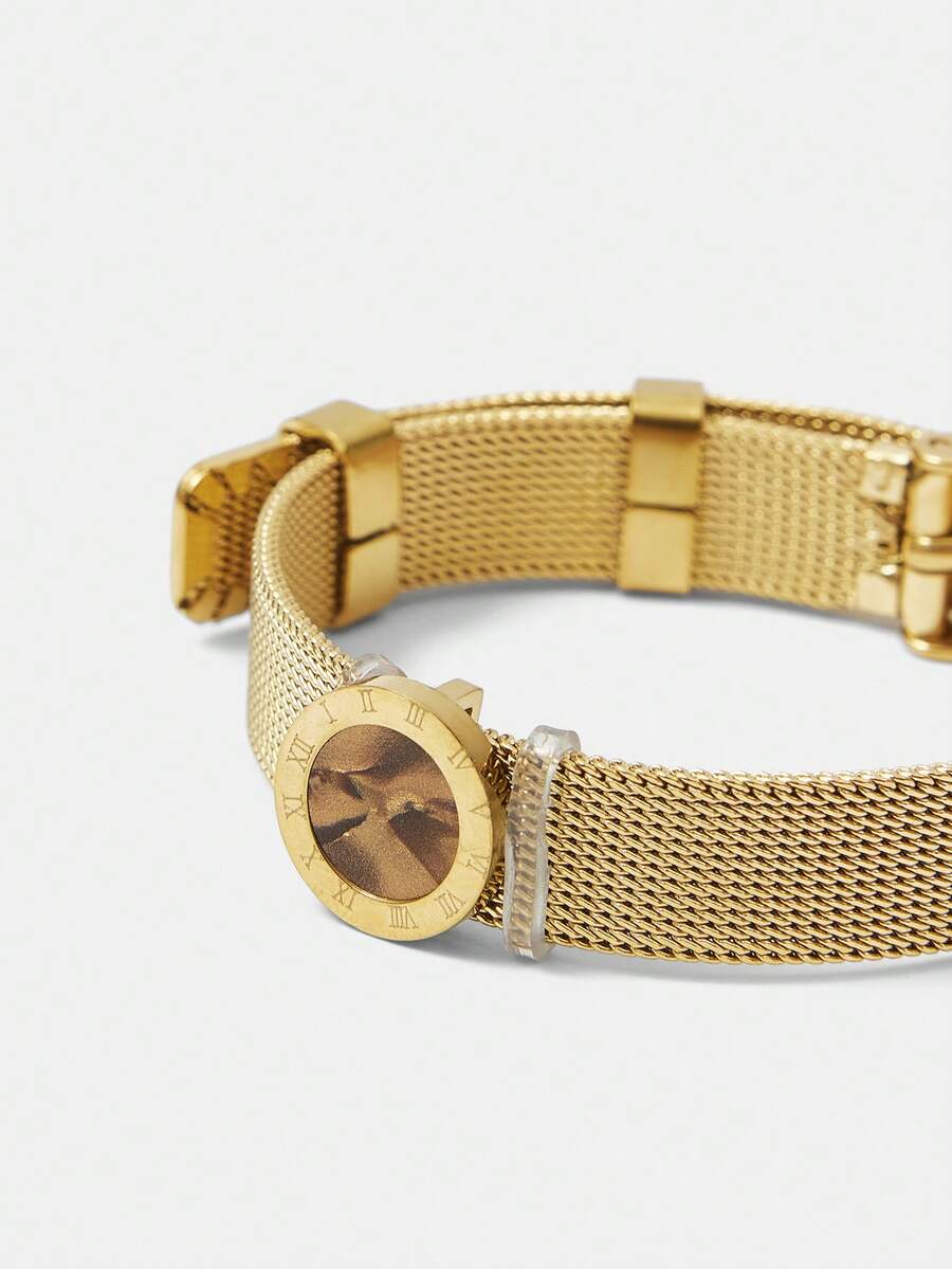 Pulseira Temps Élégance Banhada em Ouro 24K