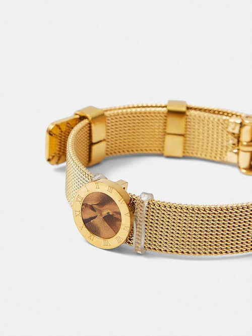 Pulseira Temps Élégance Banhada em Ouro 24K