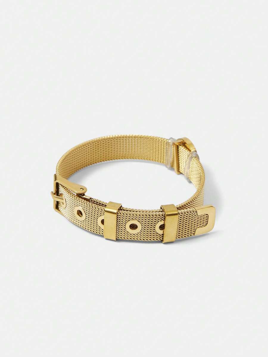 Pulseira Temps Élégance Banhada em Ouro 24K