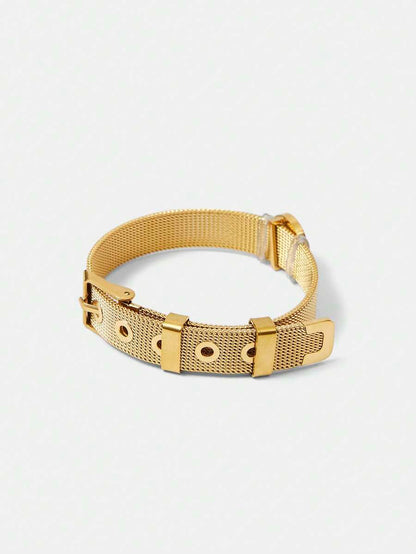 Pulseira Temps Élégance Banhada em Ouro 24K