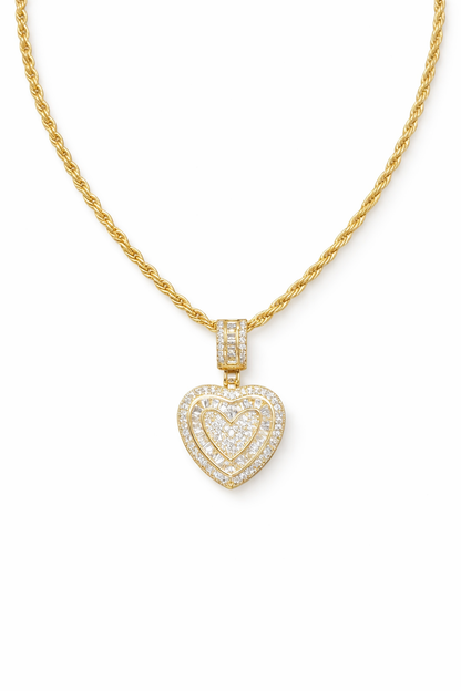 Colar Royale Cravejado Banhado em Ouro 18k