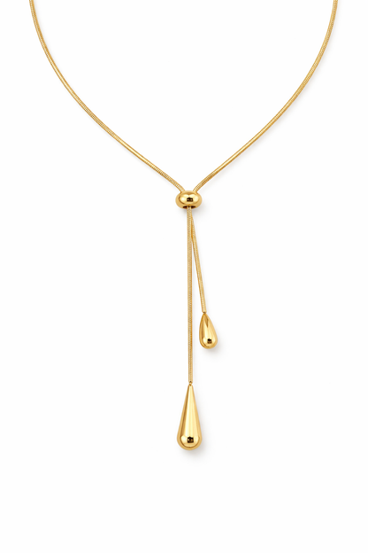 Colar Gotas Elegance Banhado em Ouro 18k