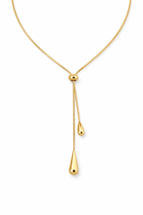 Colar Gotas Elegance Banhado em Ouro 18k