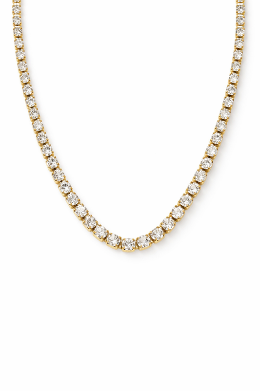 Colar Riviera Intense Banhado em Ouro 18k