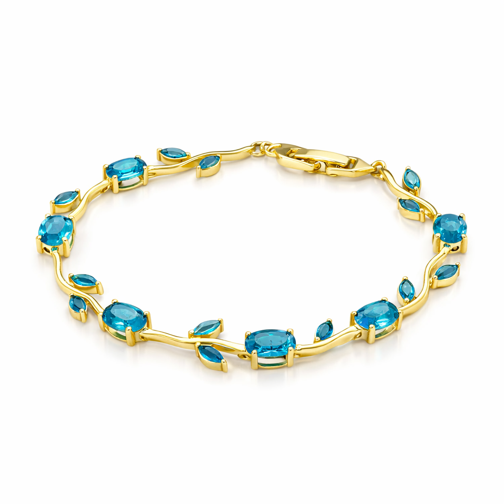 Pulseira Azur Élégance Banhada em Ouro 18k