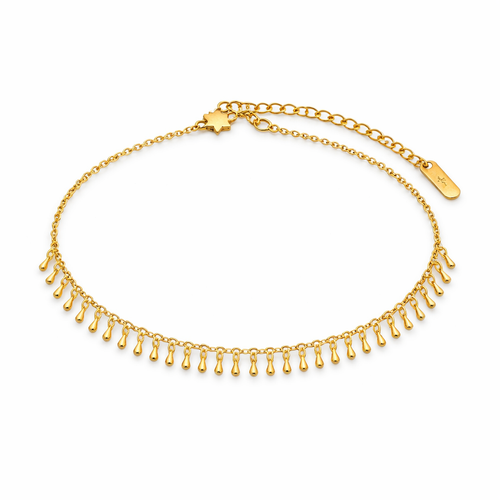 Tornozeleira Votre Saint Banhada em Ouro 18k