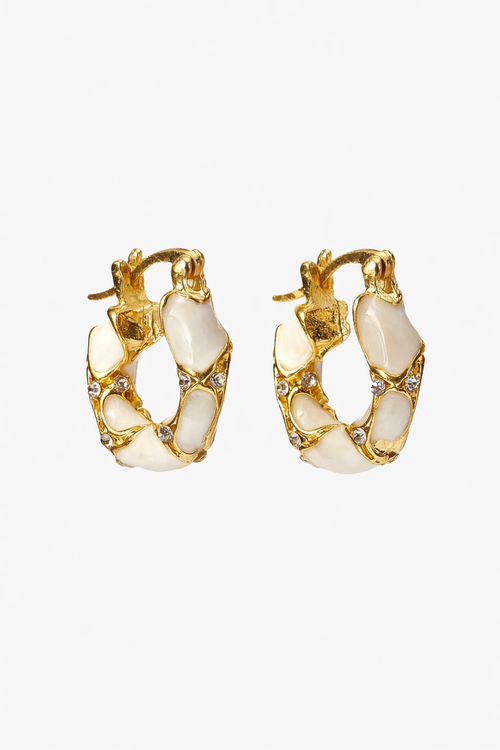 Brinco Lumière Pérola Banhado em Ouro 18k