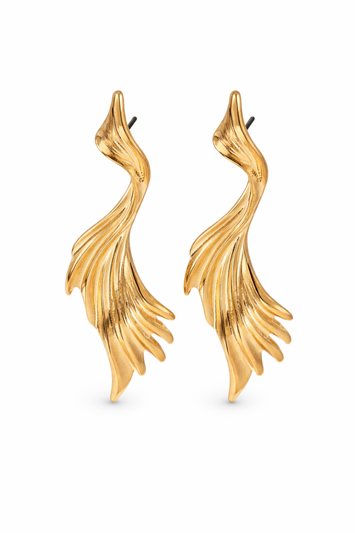 Brinco Aile Divine Banhado em Ouro 18k