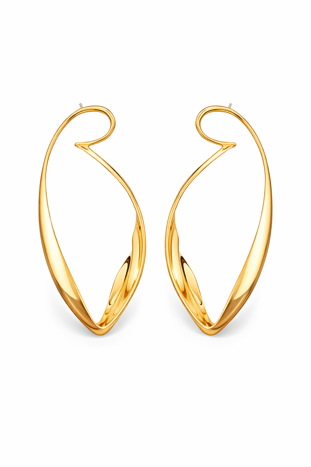Brinco Ellipse Royale Banhado em Ouro 18k