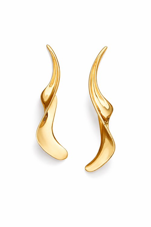 Brinco Flamme Royale Banhado em Ouro 18k