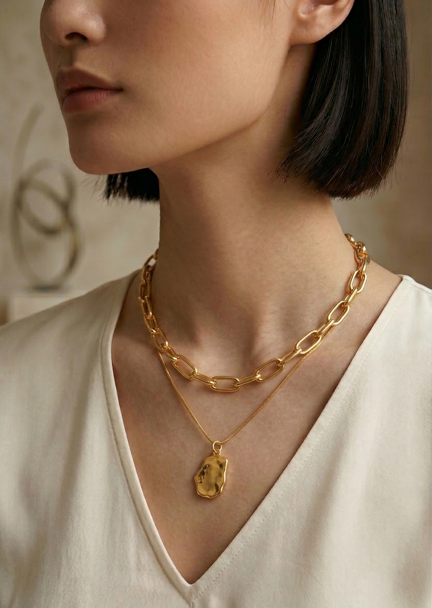 Colar Lux Chain Banhado em Ouro 18k