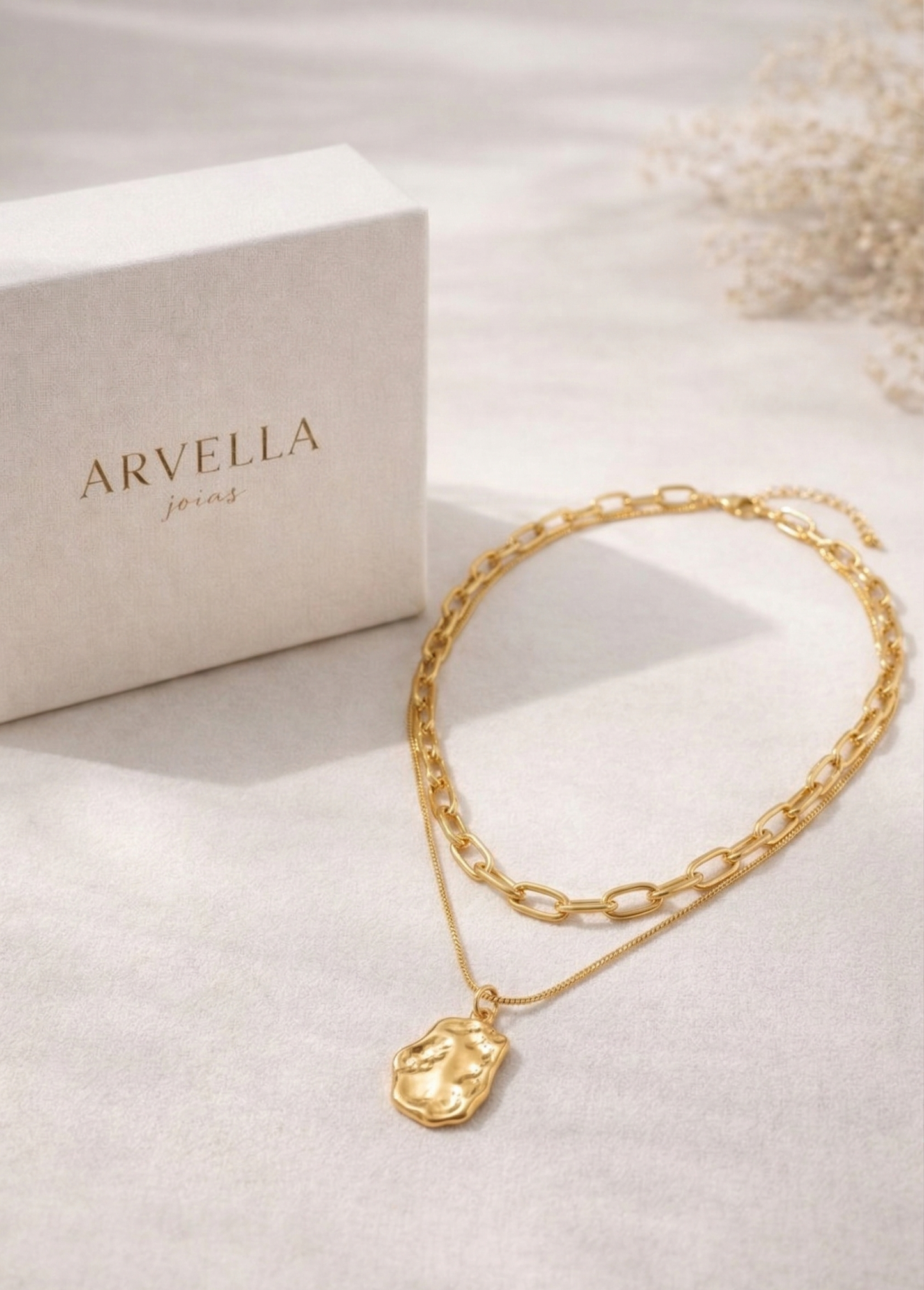 Colar Lux Chain Banhado em Ouro 18k