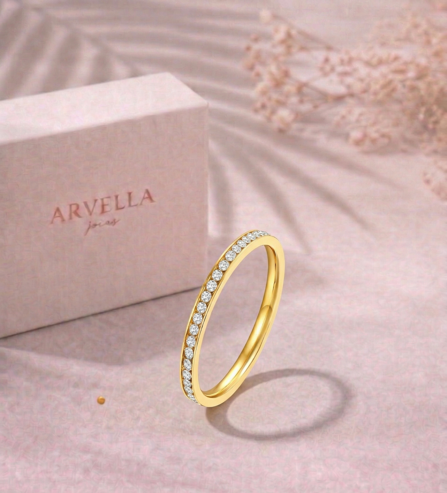 Anel Lumière Delicata Banhado em Ouro 18k